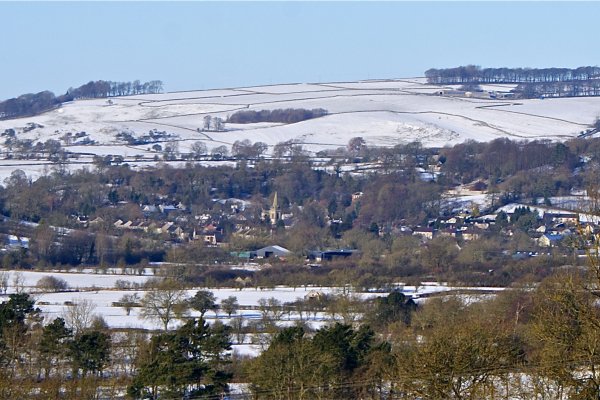 Winter scene of Parwich